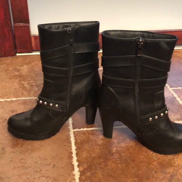 Leather Motorcycle Boots - Picture 2 of 4